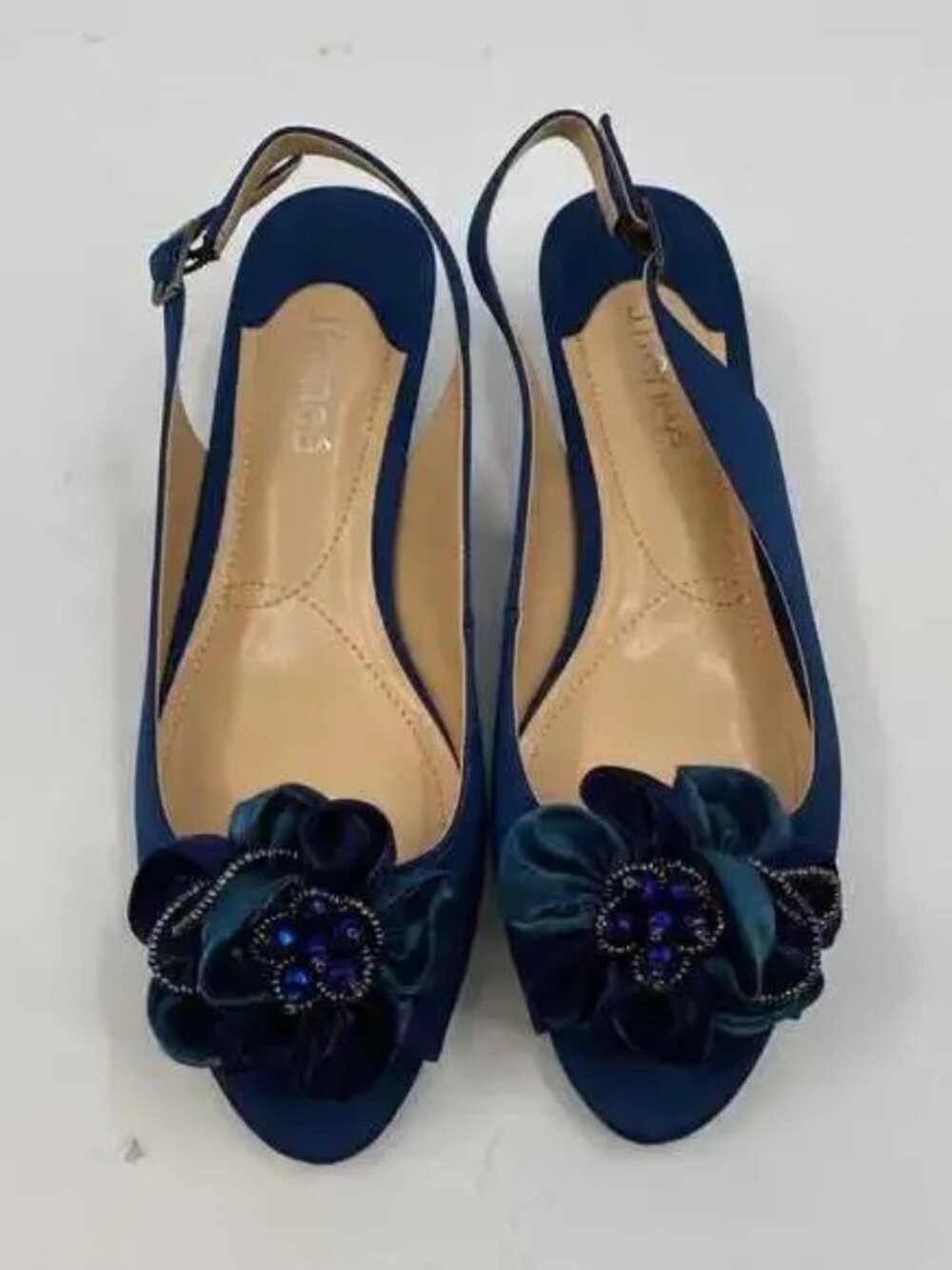 J. Renee Flower Blue Slingback Heel | Women’s US9